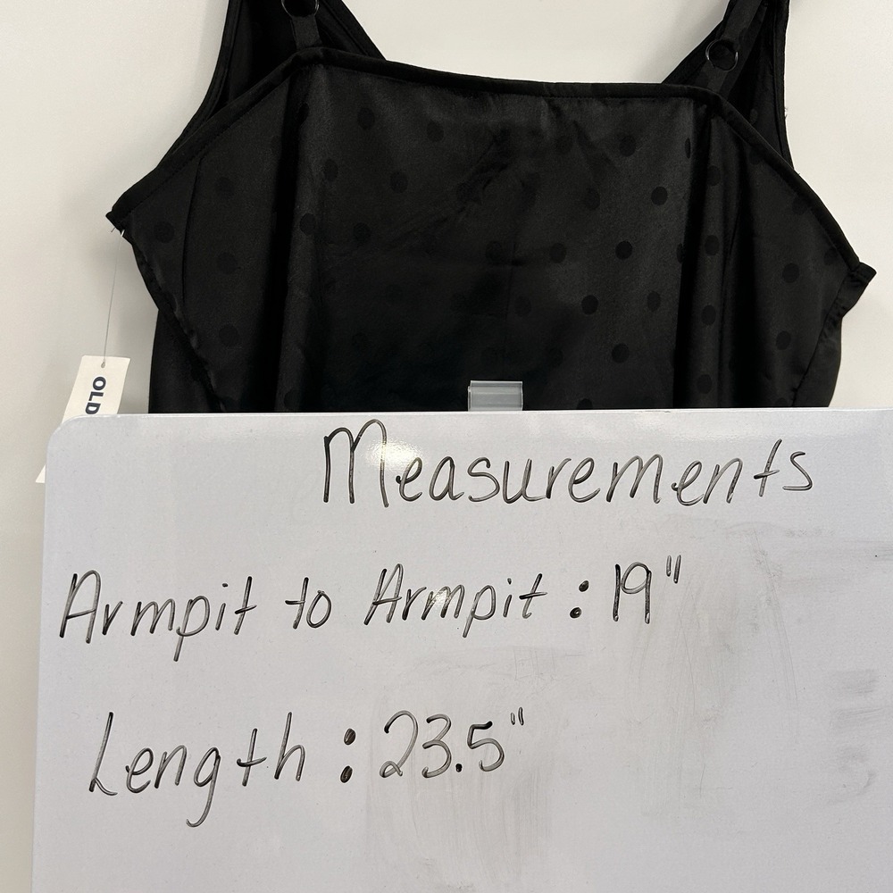 Old Navy Womens NWT Y2K Polka Dot Babydoll‎ Top Size M Black Whimsigoth Fairy - Picture 9 of 9